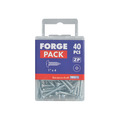 Self-Tapping Screw Pozi Compatible Pan Head ZP 1in x 4 ForgePack 40