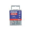 Self-Tapping Screw Pozi Compatible Pan Head ZP 1.1/2in x 8 ForgePack 12