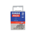 ForgeFix Screw Cup Washer Nickle Plated No.8 ForgePack 20