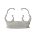 Pipe Clip Double Cliplock 15mm Box 50