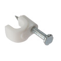 Cable Clip Round White 5-6mm Box 100