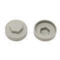 TechFast Cover Cap Goosewing Grey 16mm (Pack 100)