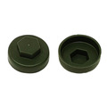 TechFast Cover Cap Olive Green 19mm (Pack 100)