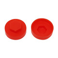 TechFast Cover Cap Poppy Red 19mm (Pack 100)