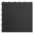 Sealey FT3B Polypropylene Floor Tile 400 x 400mm, Black Treadplate - Pack of 9
