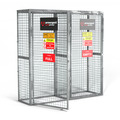 Armorgard GGC33 Gorilla Gas Cage, Double Compartment Modular Bolt-together Gas Cage - 1815 x 570 x 1835 mm