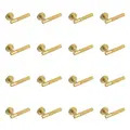 Eclipse 62233x16 Knurled Lever on Rose - Satin Brass - 8 Pairs
