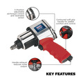 Sealey GSA02 Generation Twin Hammer Air Impact Wrench 1/2