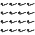 Eclipse 62231x16 Knurled Lever on Rose - Matt Black 16pk