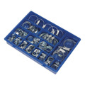Sealey HCJ85AC HI-GRIP&reg; Zinc Plated Hose Clip Assortment 9.5-55mm 81pc