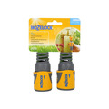 Hozelock 2050 Hose End Connector Plus for 12.5-15mm (1/2-5/8in) Hose (Twin Pack)