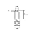 Squire HSQCP4025 CP40/2.5 Combination Padlock 4-Wheel 40mm Extra Long Shackle 63mm