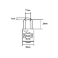 Squire HSQCP40 CP40 Combination Padlock 4-Wheel 40mm