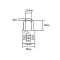 Squire HSQCP50 CP50 Combination Padlock 4-Wheel 50mm