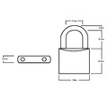 Squire HSQLN60 LN60 Lion Range Brass Padlock 60mm