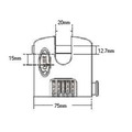 Squire HSQSHCB75 SHCB75 Stronghold Re-Codable Padlock 5-Wheel
