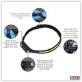 Sealey HT104R Rechargeable Head Torch with Auto-Sensor 5W COB & 3W LED