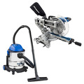 Hyundai 2000W Sliding Mitre Saw 255mm Blade & Vacuum Cleaner 1200W Bundle