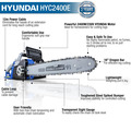 Hyundai 16 40cm Electric Chainsaw 2400W 230V | HYC2400E