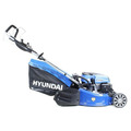 Hyundai Petrol Electric-Start Roller Lawnmower 19 48cm & Petrol Leafblower Backpack Bundle