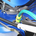 Hyundai Petrol Electric-Start Roller Lawnmower 19 48cm & Petrol Leafblower Backpack Bundle