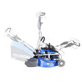 Hyundai Petrol Electric-Start Roller Lawnmower 19 48cm & Petrol Leafblower Backpack Bundle