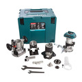 Makita DRT50ZJX3 18V Li-ion BL Router/Trimmer Extra Bases Set