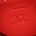 Sealey JC20SCR Screw Cap Metal Jerry Can 20L - Red