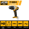 JCB 18V 45Nm Combi Drill, Variable Speed, 2-5Ah Li-ion Battery | 21-18CD-B, Bare Unit