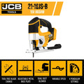 JCB 18V Cordless Jigsaw Li-ion 2Ah-5Ah Battery, 0-45 Degrees Cutting Positions | 21-18JS-B, Bare Unit
