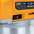 JCB 18V B/L Router with 3x bases (trimmer, offset, incline) 5.0ah Lithium-Ion battery and charger in 20 kit bag | 21-18RTKIT-5X-B