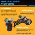 JCB 18V Brushless Drill 2.0-5.0Ah Li-ion Battery, 13mm 1/2 Keyless Chuck | 21-18BLDD-B, Bare Unit