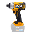 JCB 18V Brushless Impact Driver,180Nm, 2.0Ah-5.0Ah Li-Ion Batteries, 1/4 Hex Quick Release Chuck | 21-18BLID-B, Bare Unit + 5.0Ah Battery