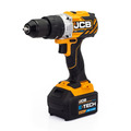 JCB 18V 65Nm Brushless, Variable Speed Combi Drill with 5.0Ah Li-ion Battery & 2.4A Charger | JCB-18BLCD-5X-B