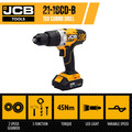 JCB 18V COMBI DRILL - JCB 18V Combi Drill 1x 2.0Ah 2.4A Charger | JCB-18CD-2XB