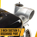 JCB 80mm 3'' Professional Petrol Water Pump 7.5hp 244cc 4-Stroke | JCB-WP80
