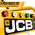 JCB Petrol Pressure Washer 4000psi / 276bar, 457cc JCB engine, Triplex AR pump, 15L/min flow rate & 20 Stainless Steel Flat Surface Cleaner | JCB-PW15040P+85.403.009