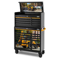 JCB 42'' Roller Cabinet and Top Tool Chest Stack with Backhoe Loader Wrap | JCBBHLSTACK