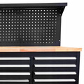 JCB Workshop Table Trolley and Tool Cabinet, 10 Drawers, 13 Hooks, Caster Mounted | JCB-01Y0109