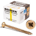 Reisser Cutter Yellow Countersunk Pozi Screws 5.0mm X 80mm (Box Of 200)