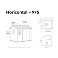 Keter KET259689 Newton Plus Shed 9.5 x 7ft