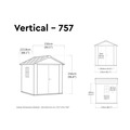 Keter KET260263 Newton Plus Shed 7.5 x 7ft