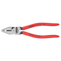 02 01 180 High Leverage Combination Pliers Plastic Coated Grip 180mm