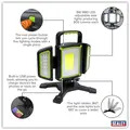 Sealey LED18WFL Rechargeable Flexible Floodlight 18W COB & 9W SMD LED