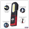 Sealey LED317 LED Twist Rechargeable Inspection Light 3W COB & 3W SMD LED