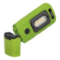 Sealey LED3601G Rechargeable 360� Inspection Light 3W COB & 1W SMD LED - Green