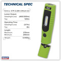 Sealey LED3602G Rechargeable 360� Inspection Light 4W & 3W SMD LED - Green