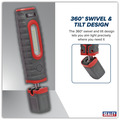 Sealey LED3606R Rechargeable 360� Inspection Light 15W & 3W SMD LED - Red