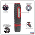 Sealey LED3606R Rechargeable 360� Inspection Light 15W & 3W SMD LED - Red