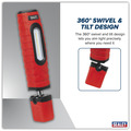 Sealey LED360PLUSR Rechargeable 360� Inspection Light 10W & 3W SMD LED - Red